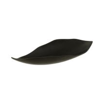 Paris Prix - Vide-Poche Design Feuille 'John' 34cm Noir