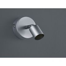 Wandstrahler PARIS 1 flammig Metall Silber titanfarbig 8x11cm
