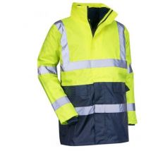 Parka 4 en 1 haute visibilité LMA 5002 Prevention taille 8 jaune fluo/marine 100% polyester