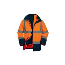 Parka 5 en 1 haute visibilité polyester oxford enduit pu Delta Plus speedom 54/56 (xl)