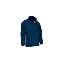Parka de trabajo impermeable bicolor VALENTO THUNDER S Azul marino orión/Beige arena