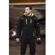 Parka de trabajo softshell Terrax Workwear talla m negro / lima terrax