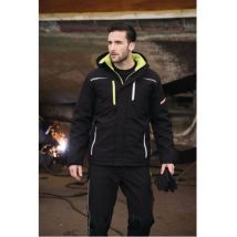 Parka de trabajo softshell Terrax Workwear talla xl negro / lima terrax