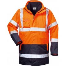 Parka haute visibilité travis Taille 2XL, orange/marine