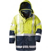 Parka de signalisation Taille m jaune/marine 100 % pes