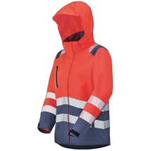 Parka hv femme irma rouge fluo/navy l