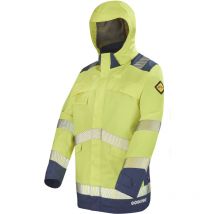 Parka hv ully jaune fluo/bleu marine m