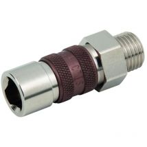 Parker 1/4in BSPP Male Coupling - 21KAAW13MPN6
