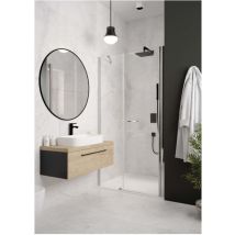 Leda – Paroi de douche Arty Fixe 30 Align – Élément fixe sans seuil – Largeur, Hauteur, Épaisseur du verre, Couleur du profilé, Finition verre