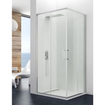 Allstone - Paroi - Cabine angulaire titan 2+2 70x70 cm Transparent