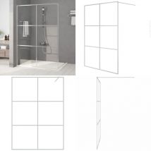 Paroi de douche Argenté 140x195 cm Verre ESG transparent - Pare Brise De Douche - Mur De Douche - Cabine De Douche - Douche Vitrée - Pare-brise De