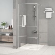 Avimac - Paroi de douche Argenté 90x195 cm Verre esg transparent