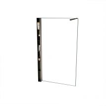 Aurlane - Paroi de douche avec rangements style moderne Noir 120x200x0.5 cm