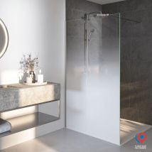 Aurys - Paroi de douche brume 6 mm - H.198 x L.100 cm - Fabrication française normandie