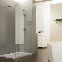 Paroi de douche 80x200 cm fixe CALYPSO - Verre 8 mm anticalcaire