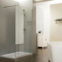 Calypso - Paroi de douche 90x200 cm fixe Verre 8 mm anticalcaire