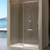 Kassandra - Paroi de douche fixe + porte coulissante delta 121-123.6 cm
