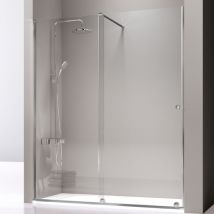 Kassandra - Paroi de douche fixe + Porte coulissante volaré 115 -120 cm Sans seconde paroi