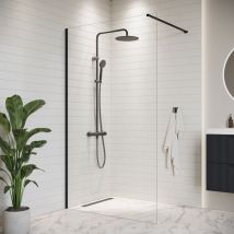 Badplaats - Paroi de Douche Florida - 120 x 200 cm Chrome - 8 mm