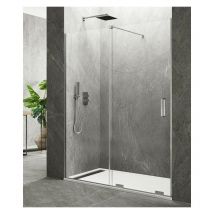 Paroi de douche KENNA fixe + coulissant Mesure: 110-115 cm