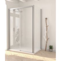 Sanycces - Paroi de douche latérale fixe Style Nickel brossé - 70 cm