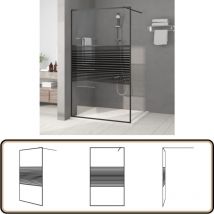 Paroi de douche Noir 115x195 cm Verre esg transparent - Pare Brise De Douche - Mur De Douche - Cabine De Douche - Douche Vitrée - Pare-brise Douche