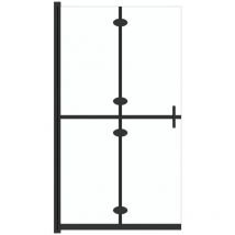 Helloshop26 - Paroi de douche pliable cloison de baignoire accessoire de salle de bain cloison de douche maison intérieur verre esg 90x190 cm