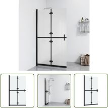Kalisse - The Living Store Paroi de douche pliable Verre esg dépoli 90x190 cm - Mur De Douche - Douche Italienne - Paroi De Douche Pliablle - Cloison