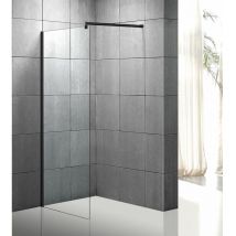 Sanitaire - Paroi de douche walk in black 80 cm
