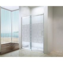 Ondee - Façade uimi - Coulissante - Finition Chromé - 140x210cm