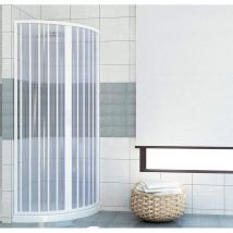 Idralite - Parois cabine de douche en pvc h 185 cm mod. Scorpione 90x90 ouverture centrale