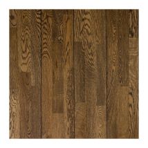Naturasol - Parquet Massif Chêne - Abouté - Brossé - Fumé - larg. 18 cm