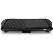 Weasy - Wëasy STO52 Plancha De Asar Eléctrica con Parrilla, 2000 w, Superficie Amplia, Negro GRX330, Aluminio