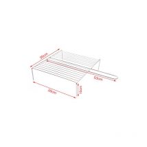 Parrilla barbacoa con patas 53x35 cm