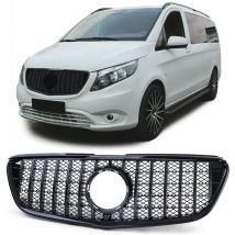 Tenzo-r - Parrilla de coche - Mercedes Vito W447 14-19 - Negro brillante - Aspecto deportivo