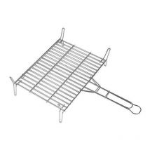 Parrilla Doble Galvanizada 30x30 cm – Acero Inoxidable – Color Plata