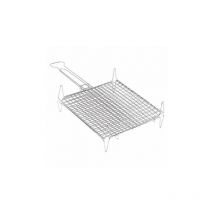 Parrilla redonda de calidad superior, dimensiones 40 x 45 cm.