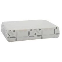 Porta Sapone In Ceramica Evora Bianco - Grigio