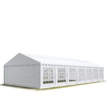 Carpasol - Party-Zelt Festzelt 6x14 m Garten-Pavillon -Zelt pvc Plane 700 n in weiß Wasserdicht