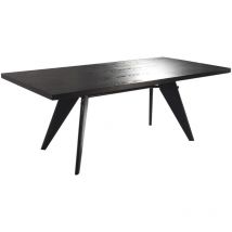 Tavolo Da Pranzo Rettangolare Pärumm Mamba 190x90x72 cm in Legno MDF Nero