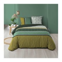 Housse de couette 240 x 220 cm coton 57 fils + 2 taies Bogota