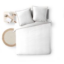 Housse de couette 220x240 cm + uni blanche