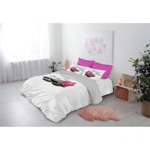 Parure Copripiumino, 100% Cotone, Multicolore (706 Love And Dreams), Matrimoniale - Digital