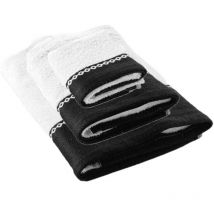 Parure de bain 3 pièces (1 drap de douche, 1 serviette de toilette, 1 serviette invité) saraso
