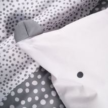 Parure de couette 140 x 200 'Funny Bear' Réversible 100% Coton / 57 Fils/cm²