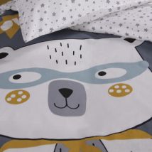 Parure de couette 140 x 200 'Super Héros' Réversible 100% Coton / 57 Fils/cm²
