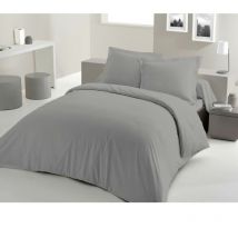 Parure de couette Lovely Home 240x260 cm - 100% coton - gris clair