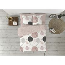Enveloppe de couette duvet cover pierre cardin edesia pink bed de 135 3 pieces