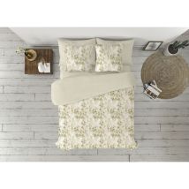 Pierre Cardin - Enveloppe de couette duvet cover lucia brown bed de 150/160 3 pieces