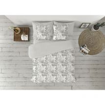 Enveloppe de couette duvet cover Pierre Cardin lucia grey bed de 90 2 pieces